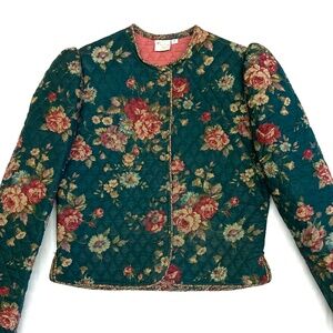 EUC Vintage Vera Bradley Cottagecore Quilted Floral Jacket